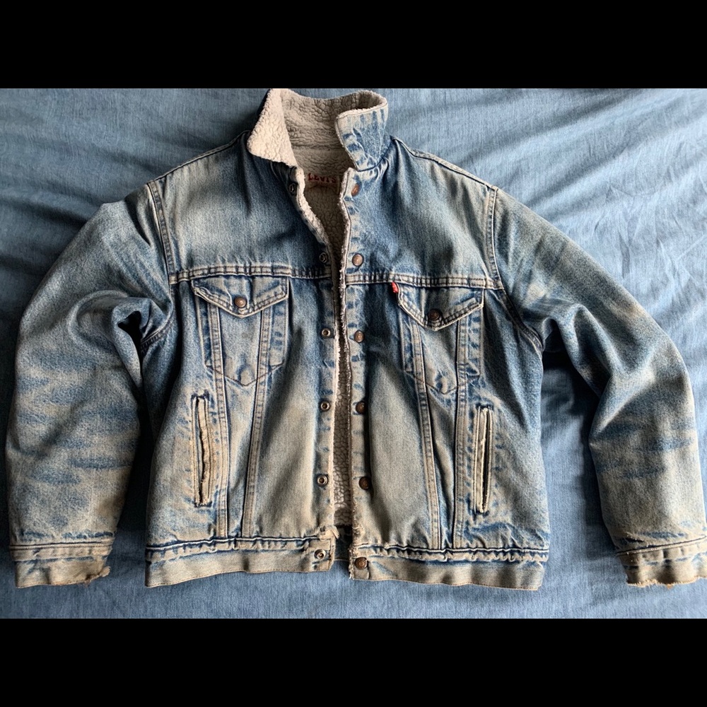Vintage Levi Sherpa Lined Denim Jacket